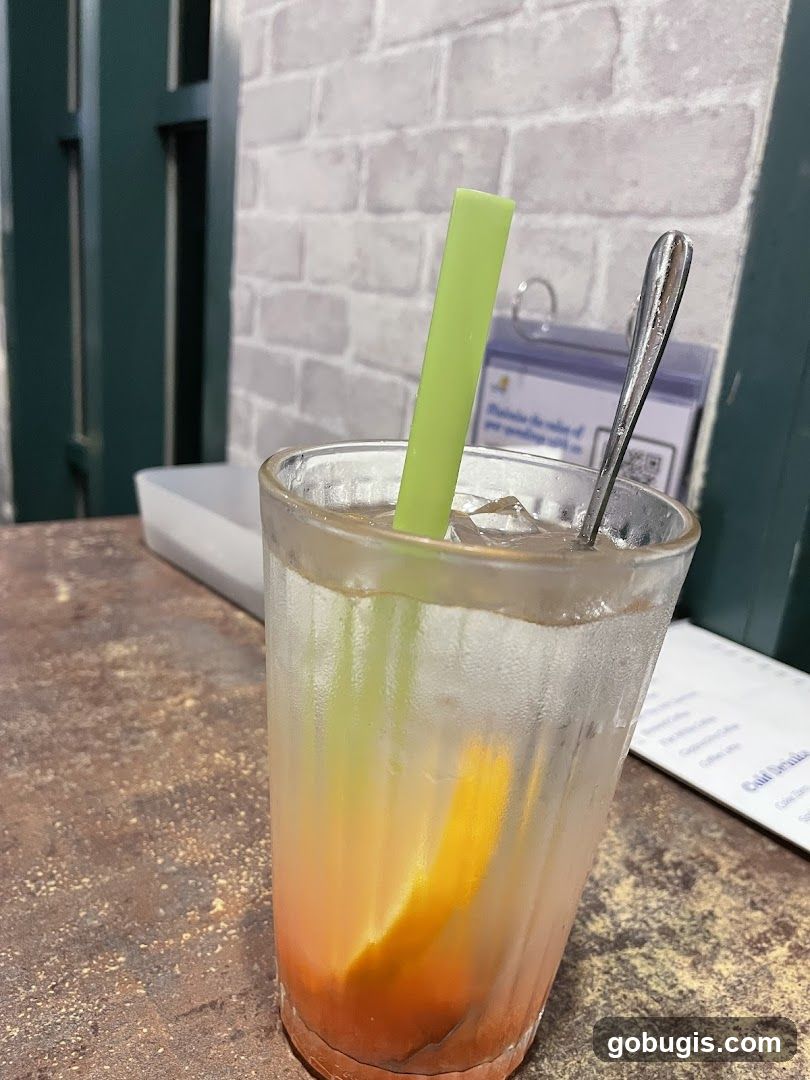 Drink with Orange Slice