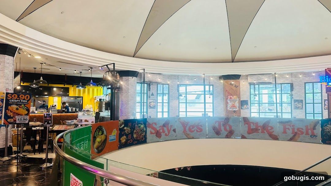 Restaurant Interior with Promotional Displays
