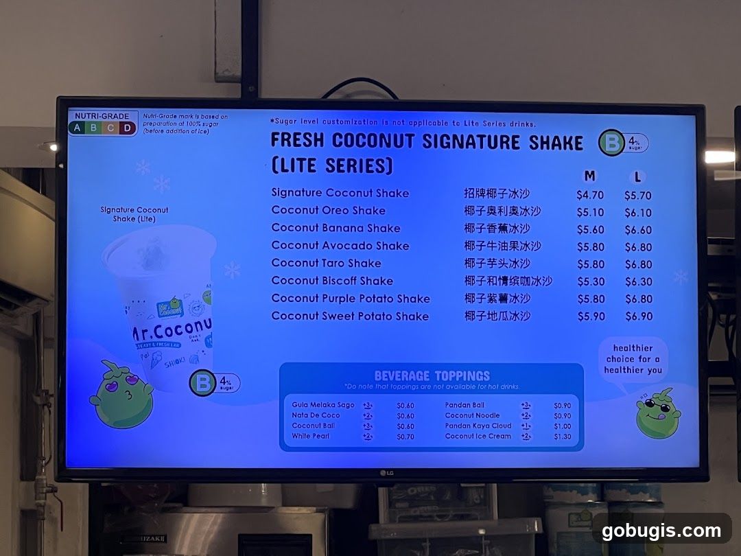 FRESH COCONUT SIGNATURE SHAKE (LITE SERIES)