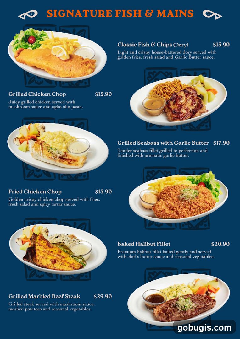 SIGNATURE FISH & MAINS