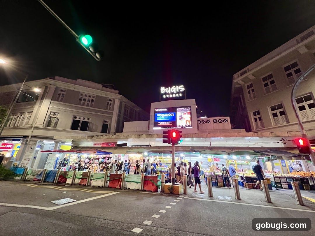 Bugis Street Market at Night