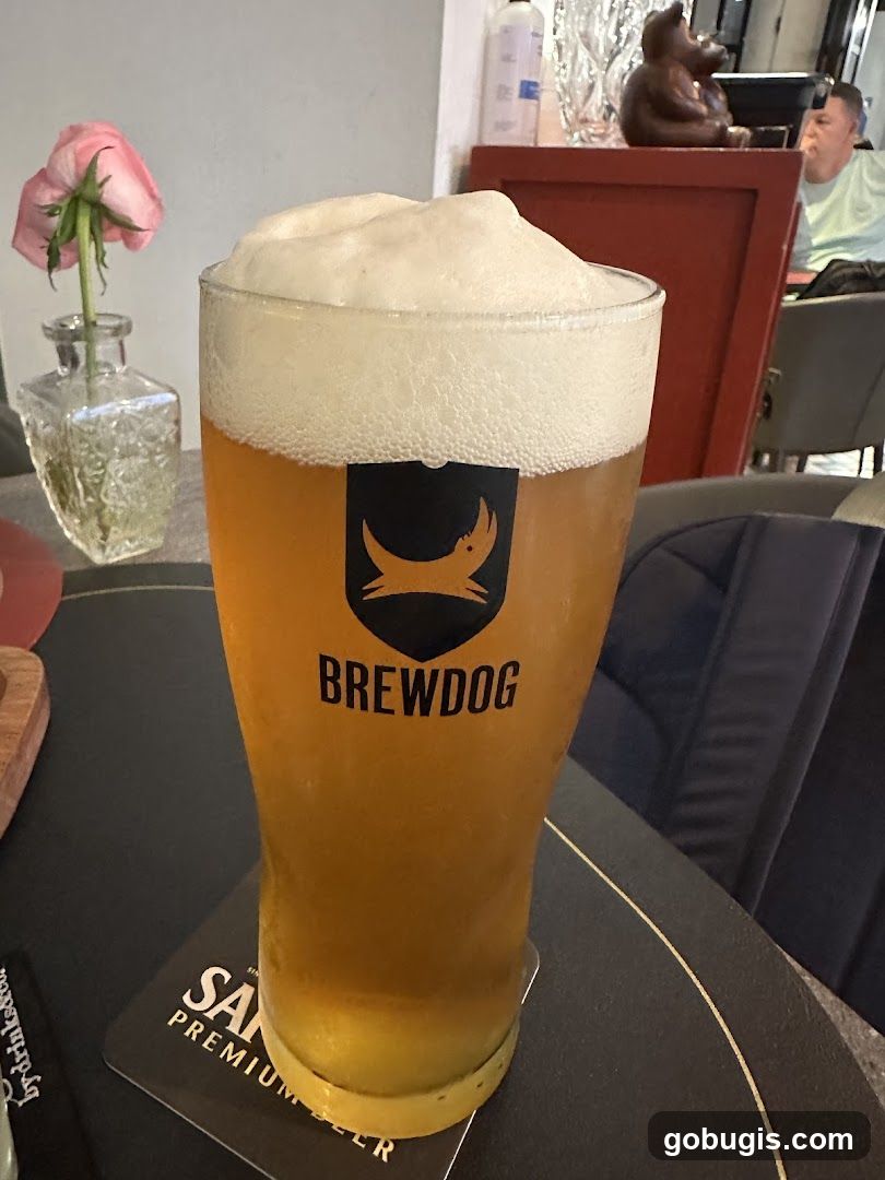 Glass of BrewDog Beer