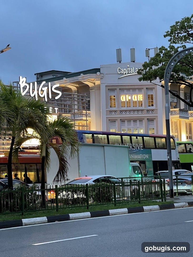 Bugis Street and CapitalLand Building
