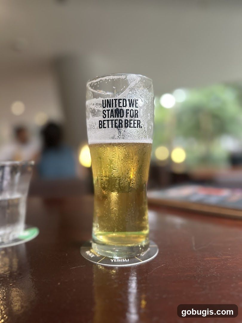 Beer Glass with Slogan