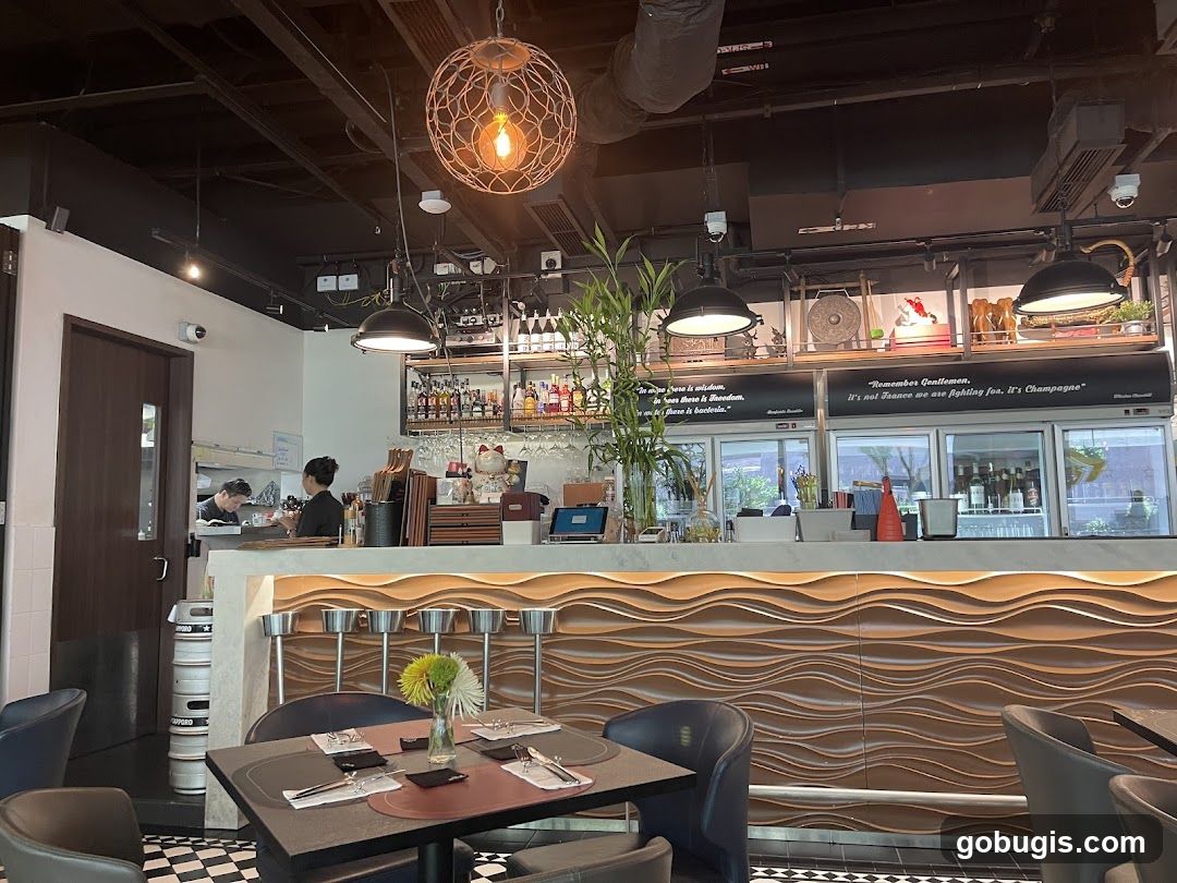 Restaurant Interior with Bar