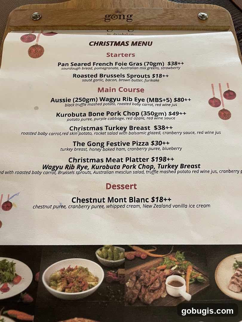 Christmas Menu