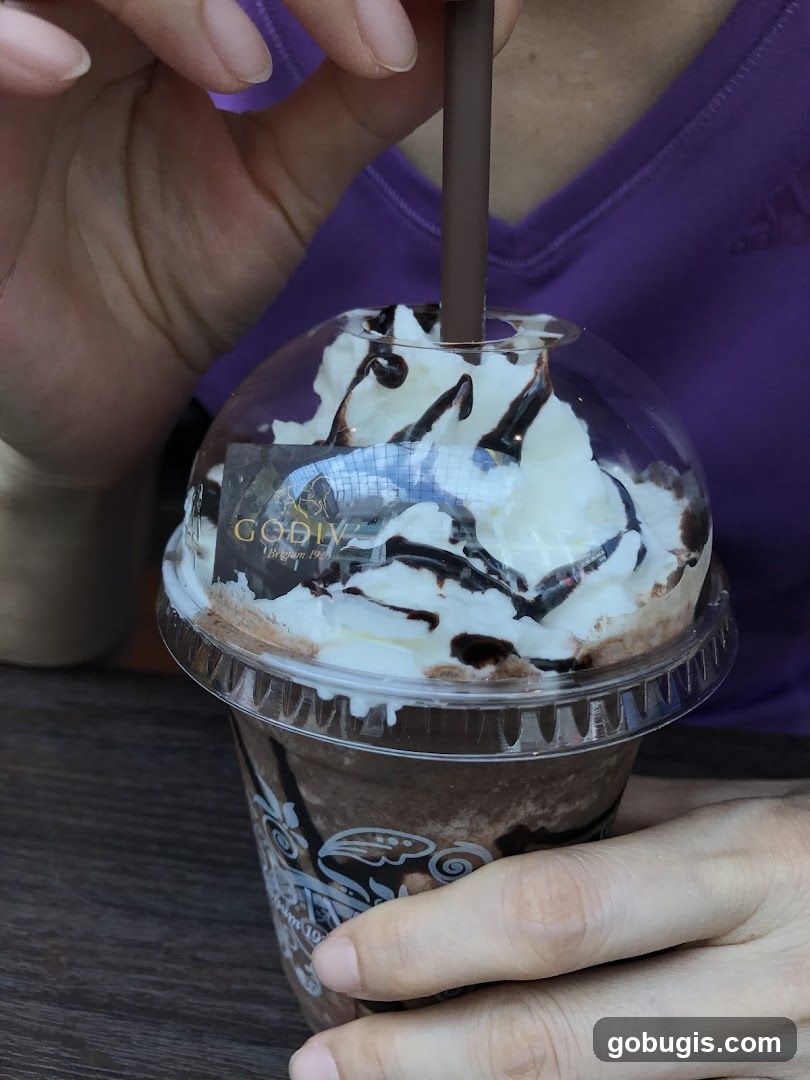Chocolate Frappe with Whipped Cream