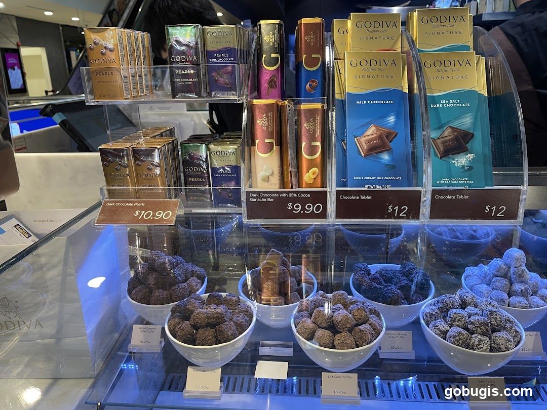 Godiva Chocolate Display