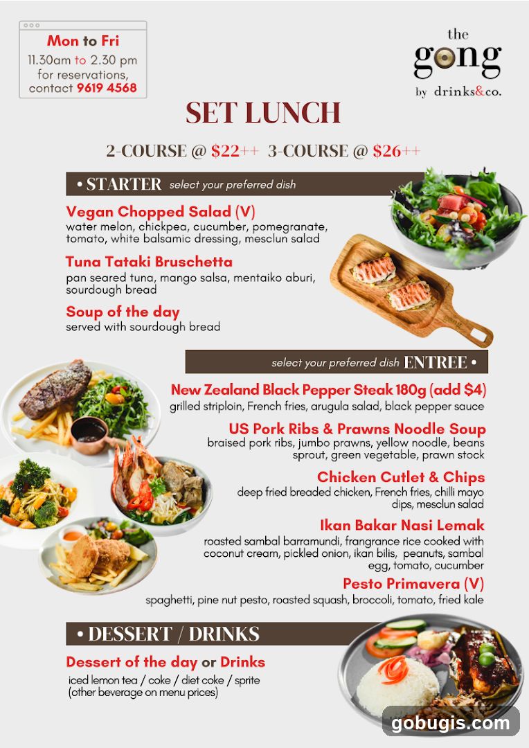 Set Lunch Menu