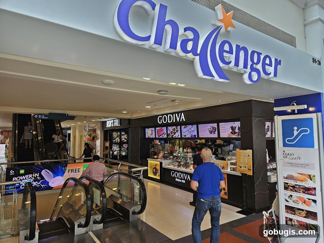 Challenger Storefront with Godiva and Josh's Grill