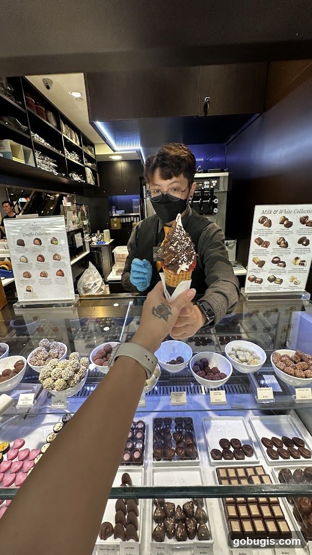 Chocolatier Serving Ice Cream