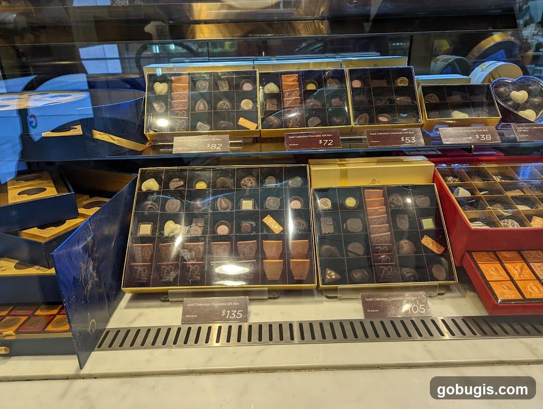 Assortment of Chocolates in Gift Boxes