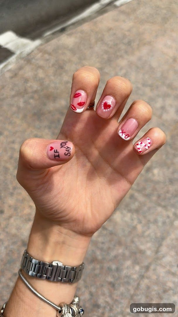 Valentine's Day Themed Nails