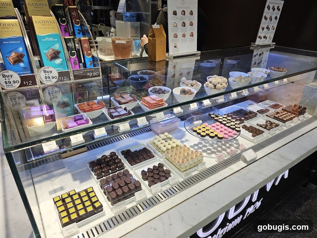 Godiva Chocolate Display