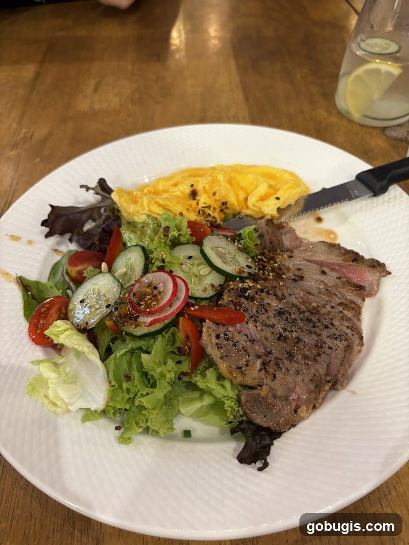 Steak and Salad