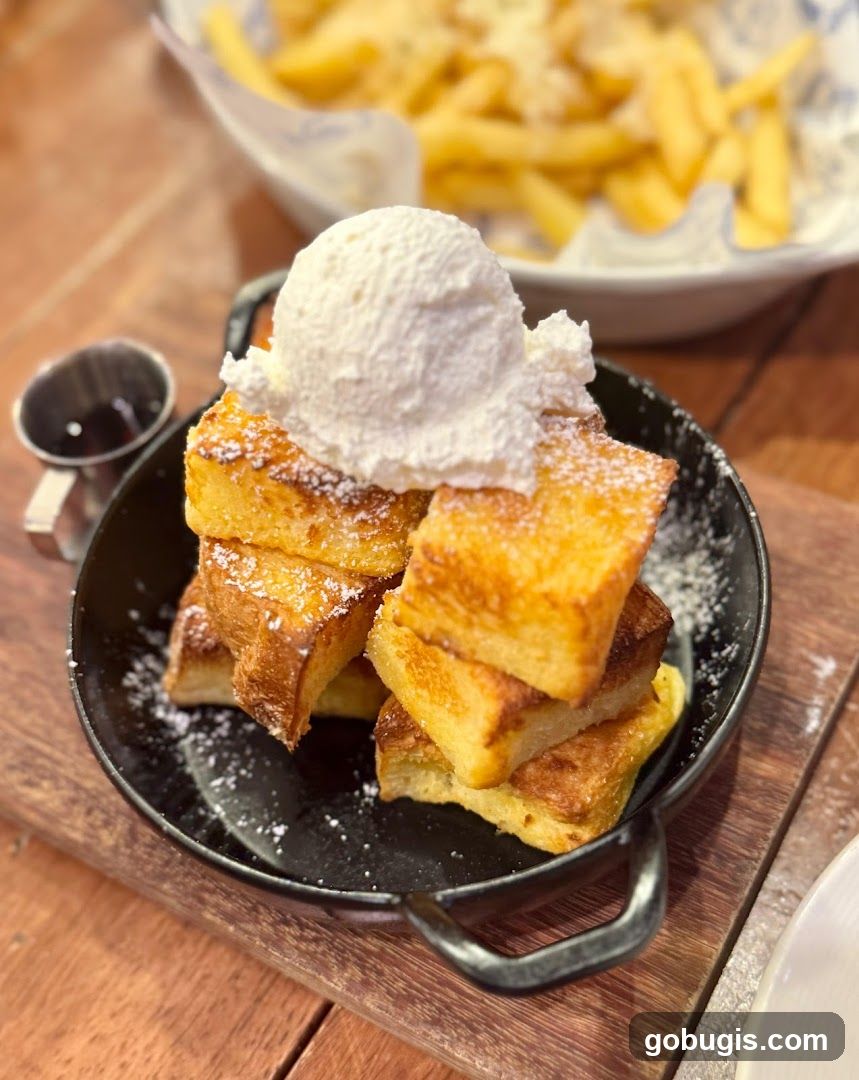 French Toast with Ice Cream