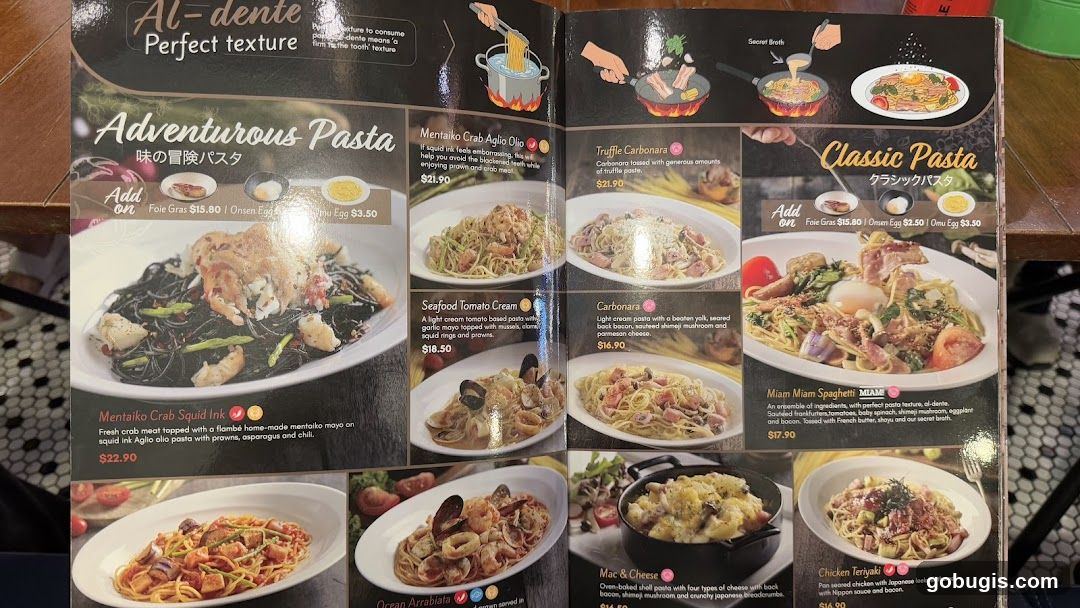 Adventurous Pasta & Classic Pasta