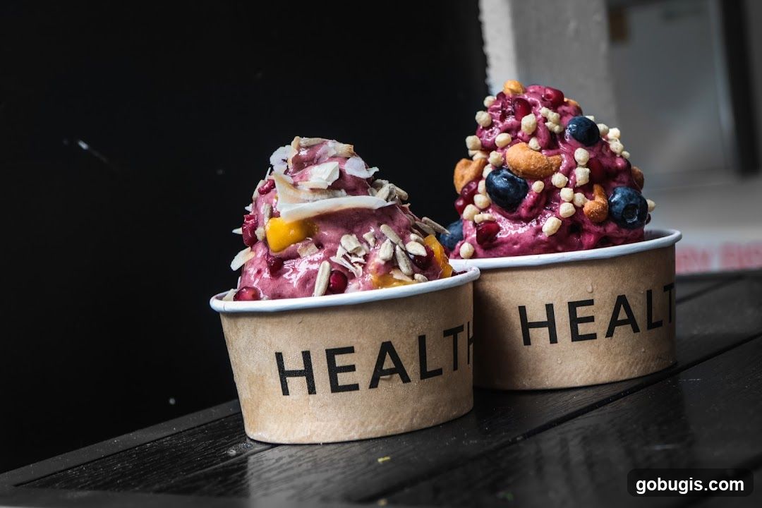 Two smoothie bowls