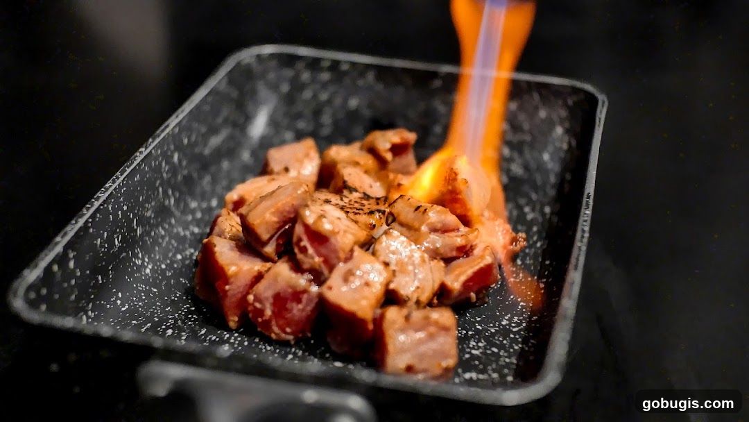 Seared Meat Cubes