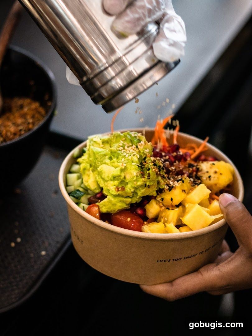 Adding Toppings to a Bowl