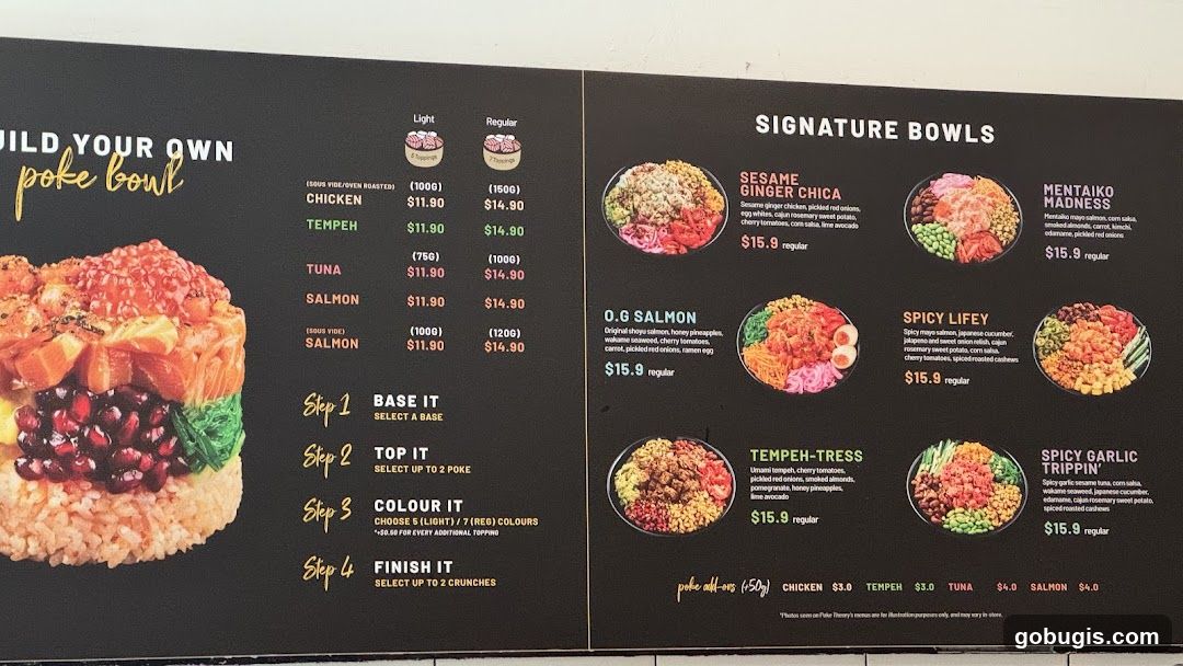 Build Your Own Poke Bowl & Signature Bowls