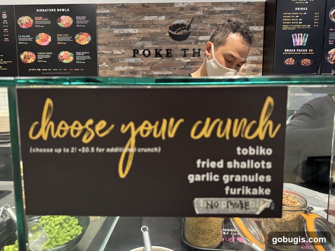 Poke The Food Counter