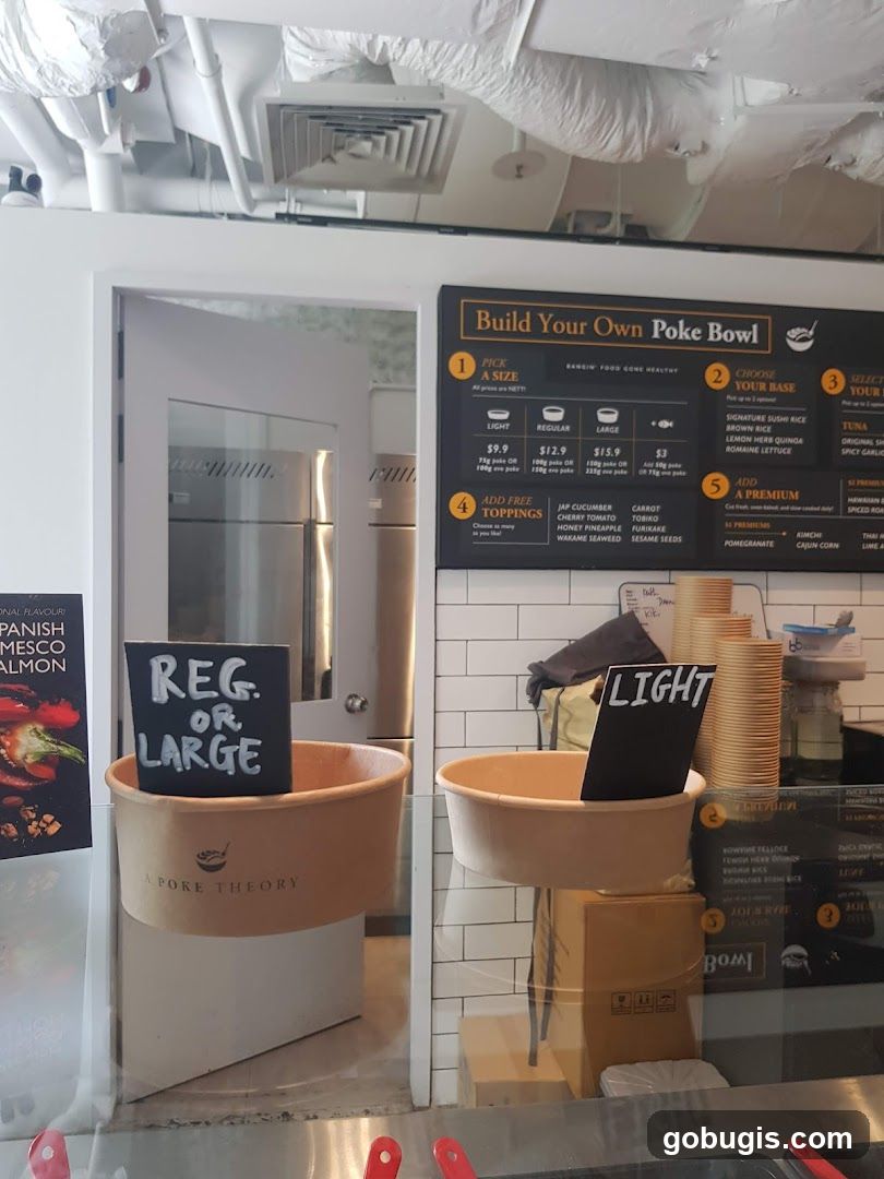 Build Your Own Poke Bowl Menu