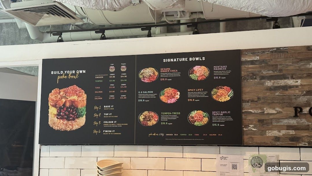 Poke Bowl Menu
