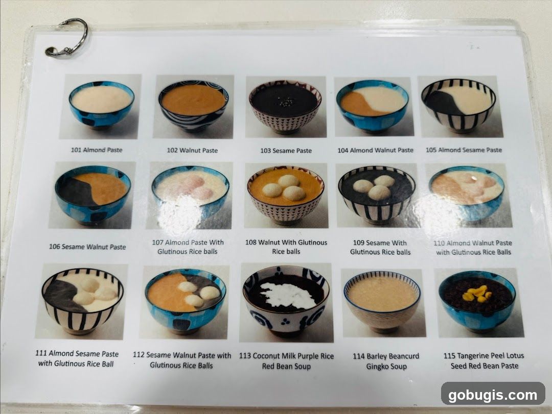 Dessert Menu