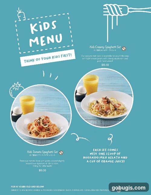 Kids Menu