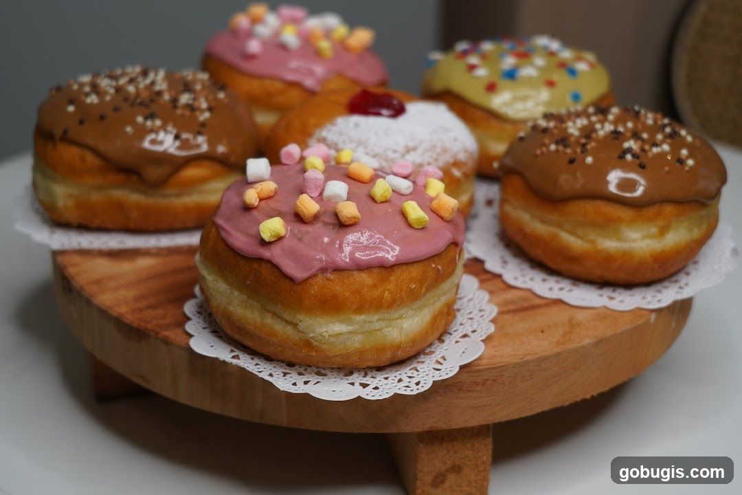 Assortment of Decorated Doughnuts