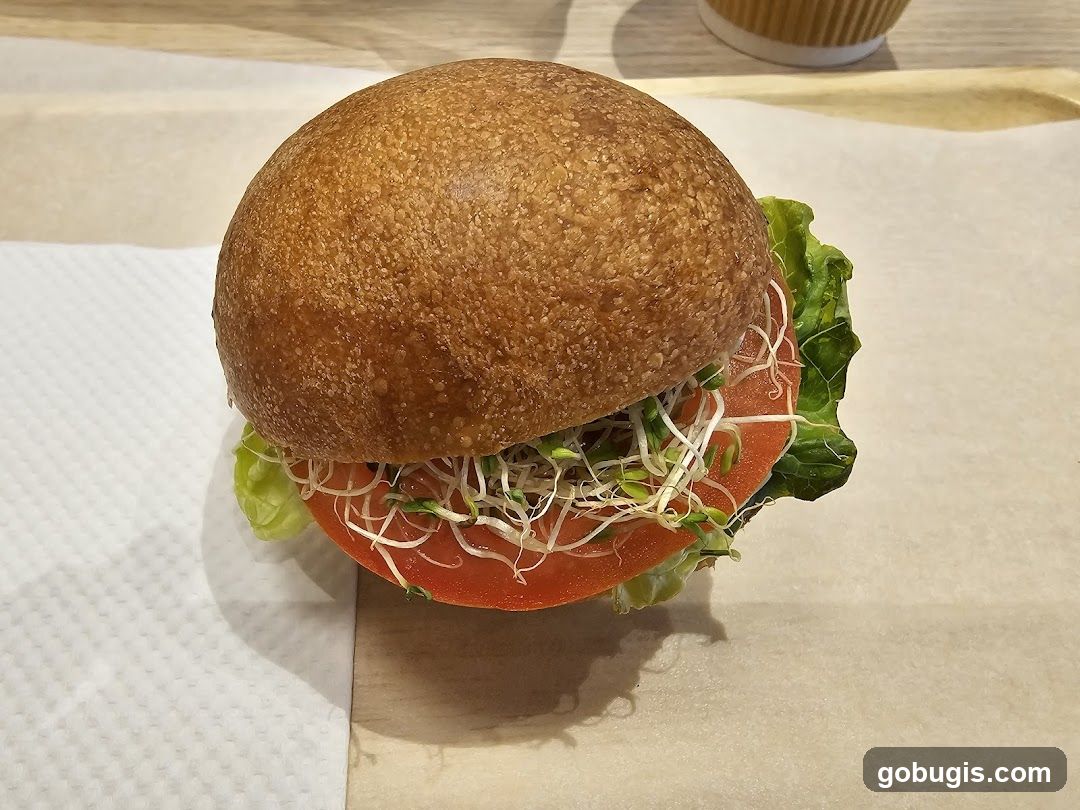 Burger with Sprouts