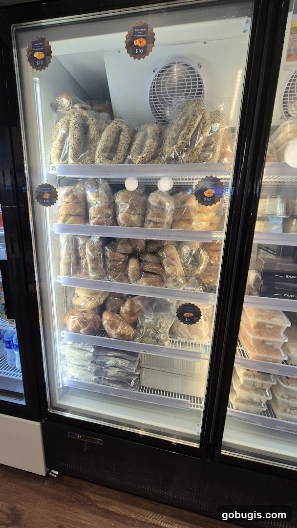 Refrigerated Display Case with Baked Goods