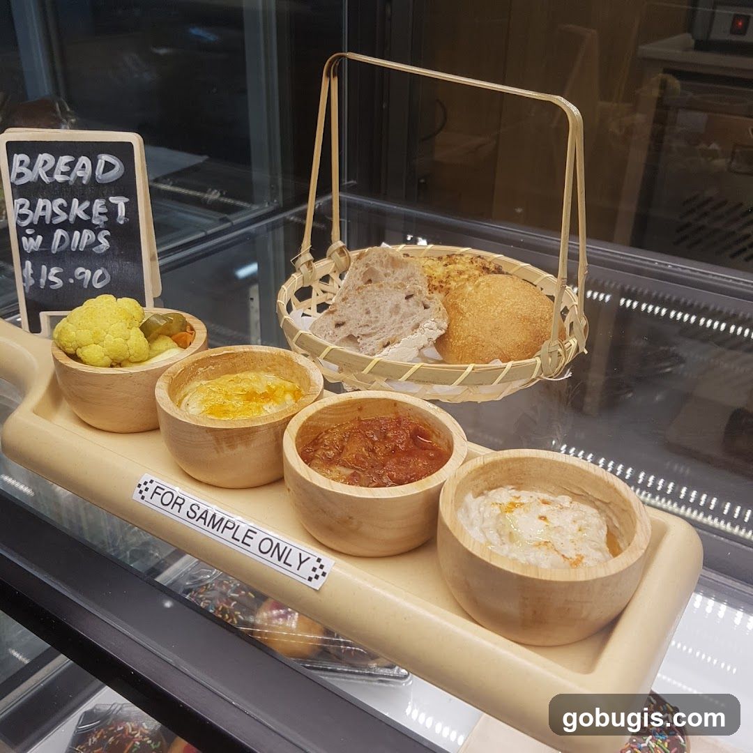 Bread Basket with Dips