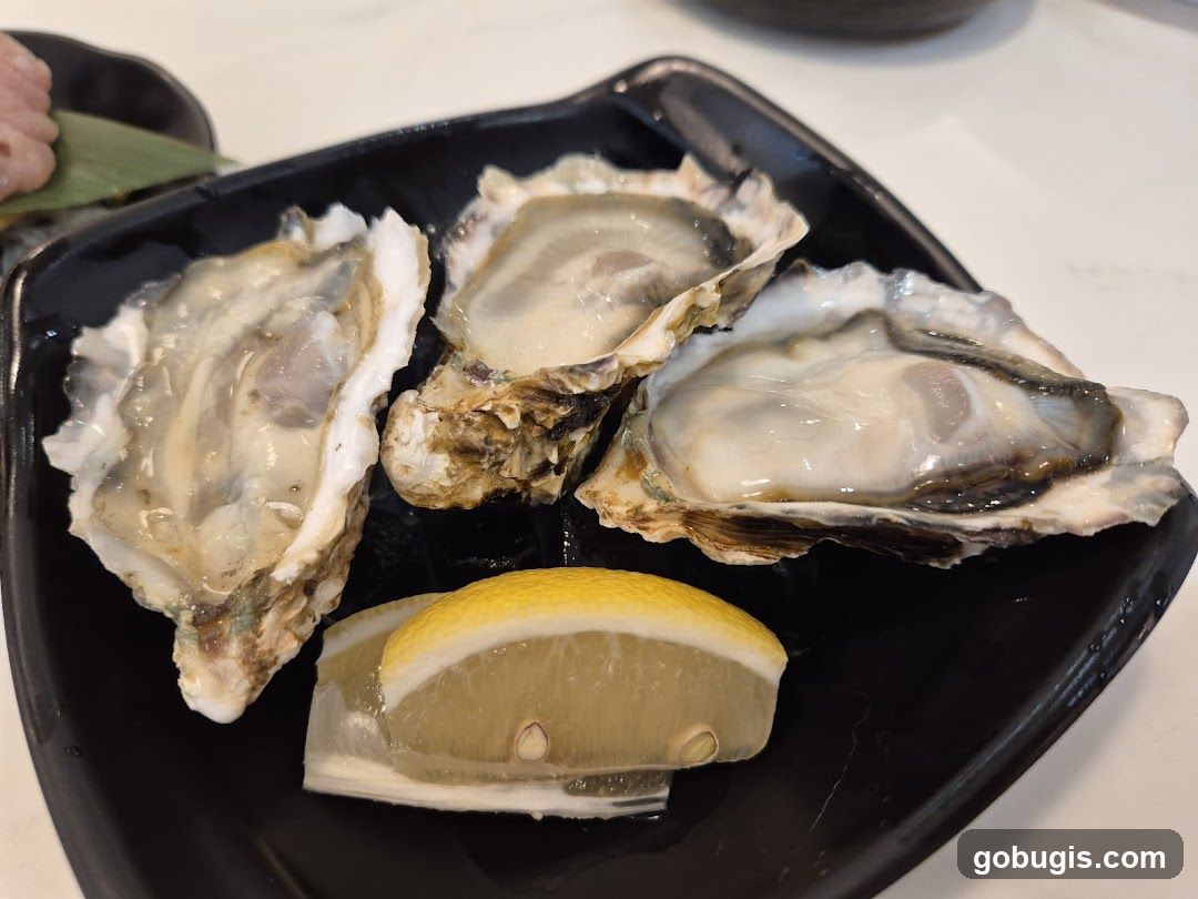 Oysters with Lemon