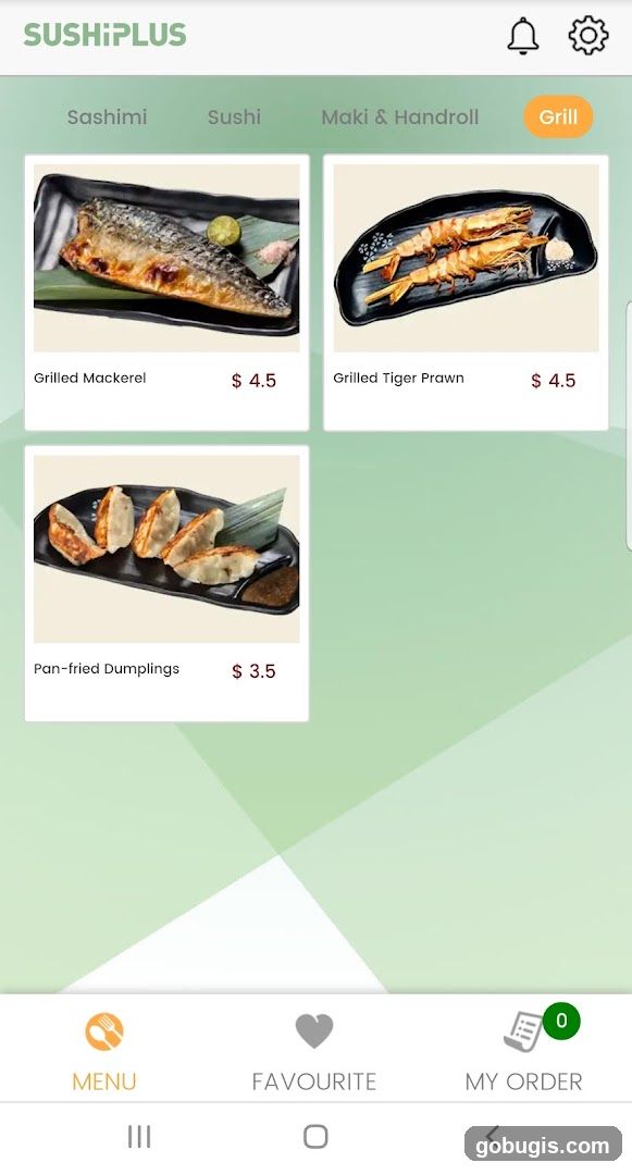 SushiPlus Menu