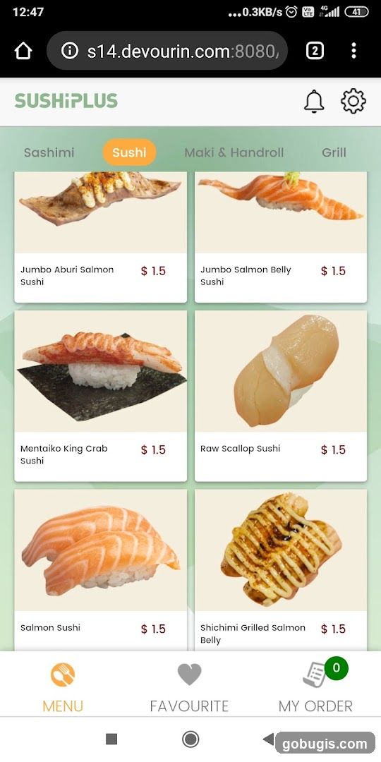SushiPlus Menu