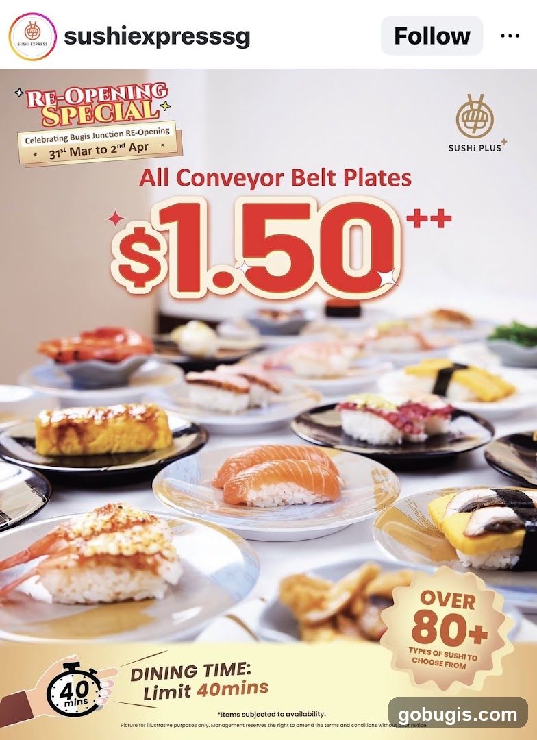 Sushi Express Re-Opening Special