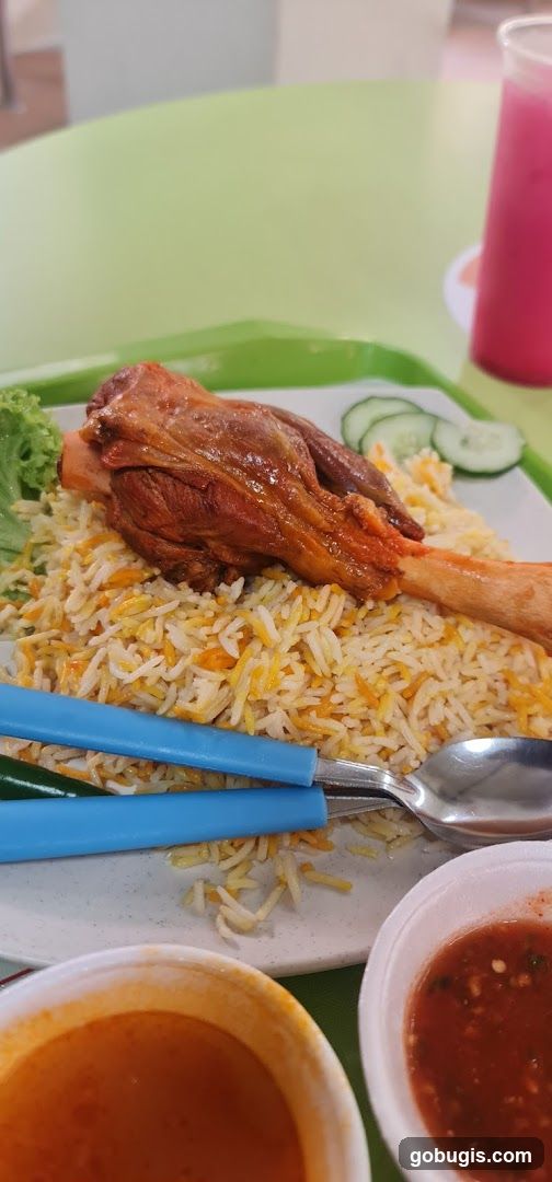Lamb Shank with Rice