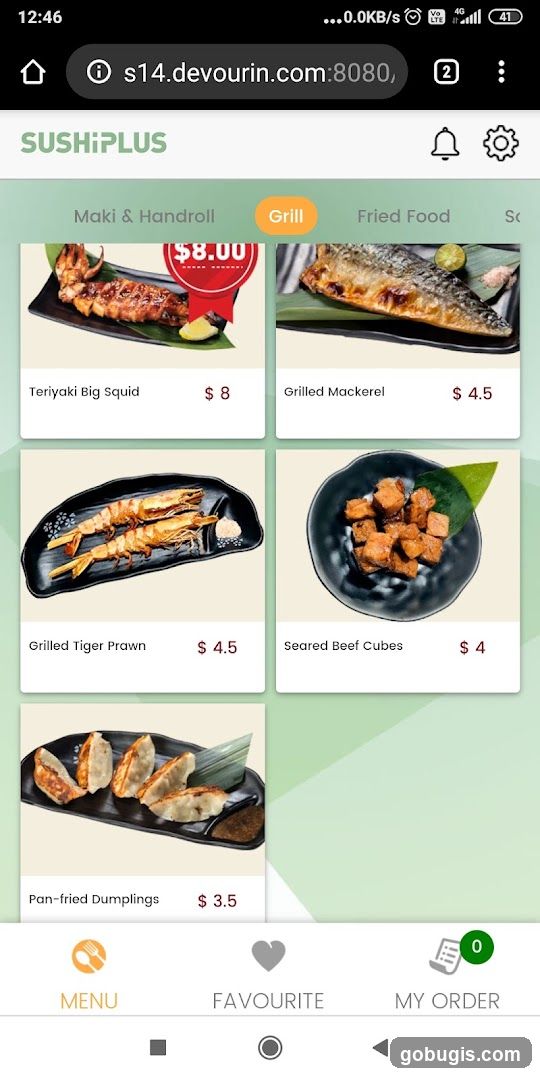 SUSHI PLUS Menu