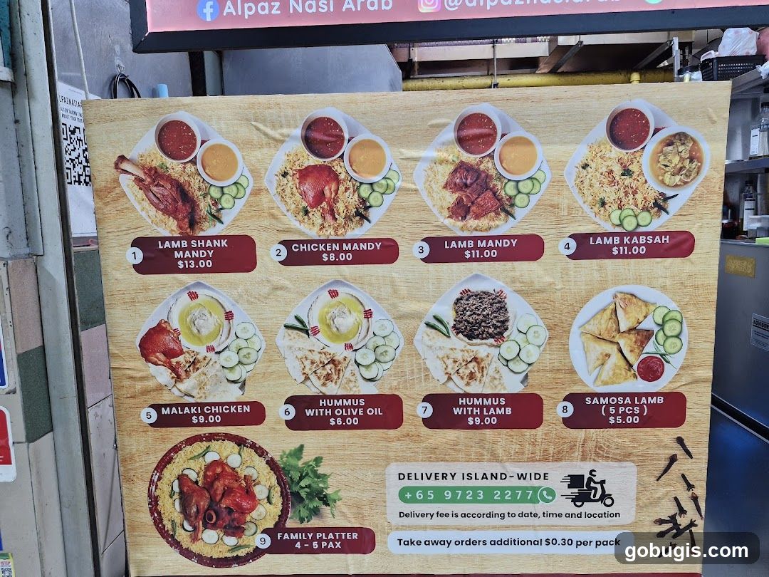 Alpaz Nasi Arab Menu