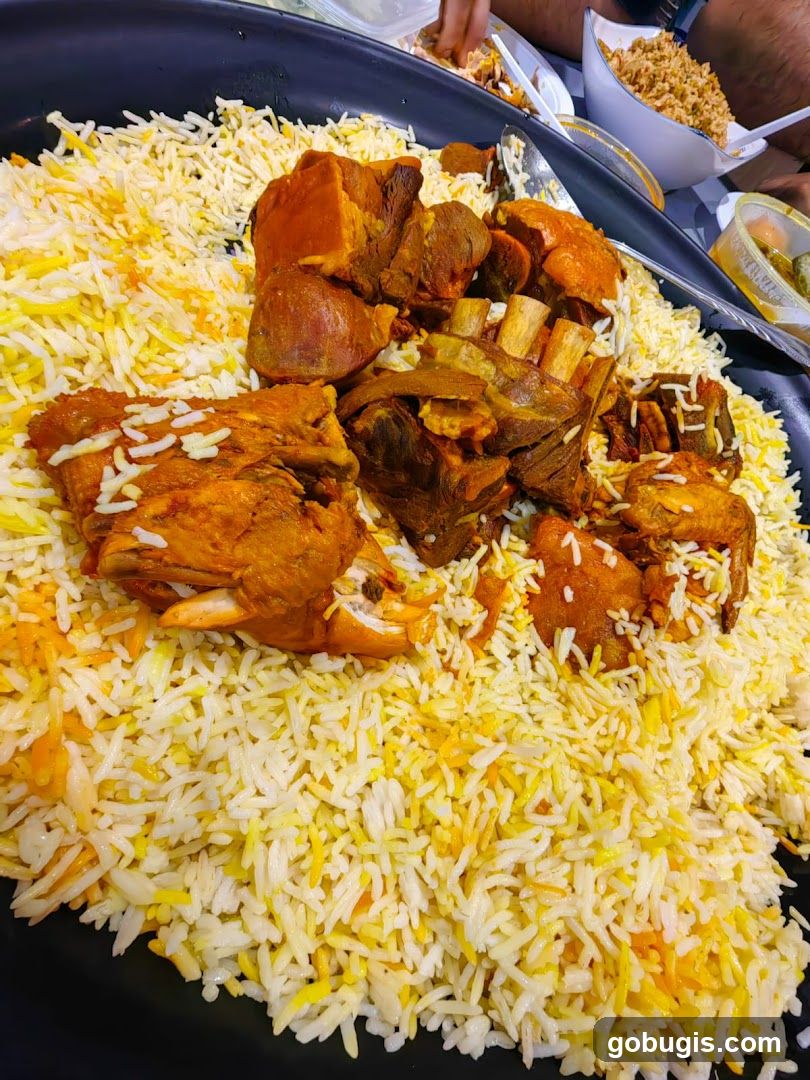 Large Platter of Rice and Meat