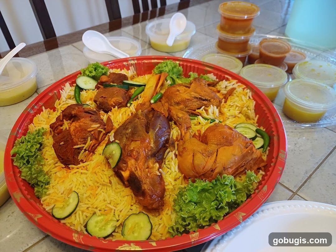 Platter of Rice with Meat and Chicken