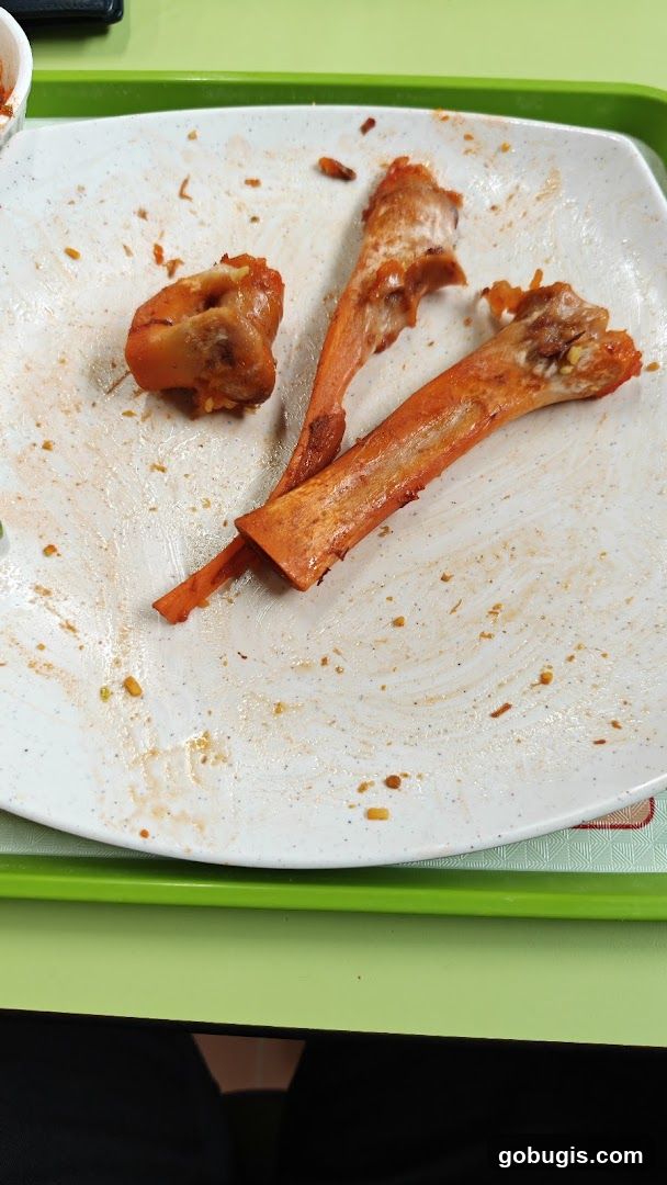 Chicken Bones on a Plate