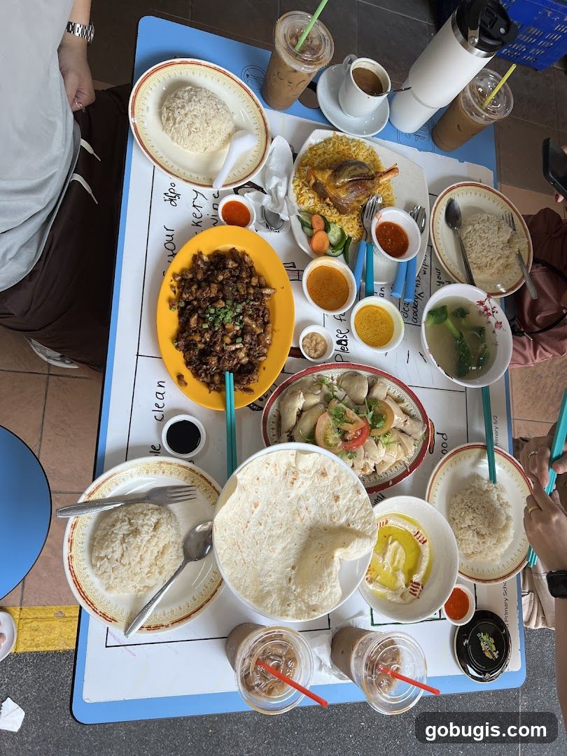 Table with Food and Drinks