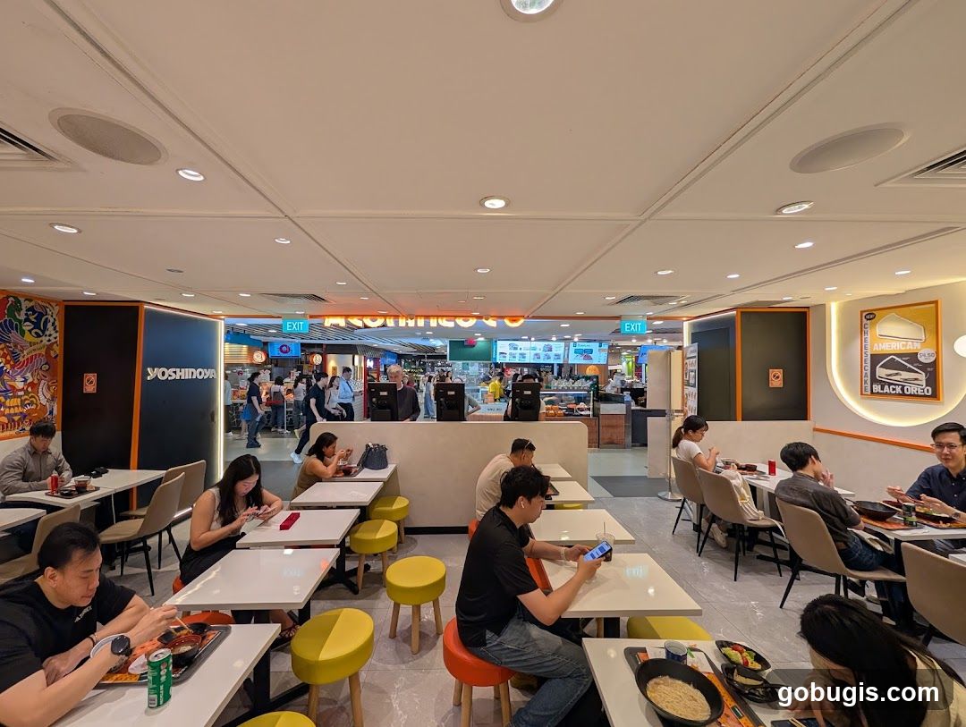 Restaurant Interior with Diners