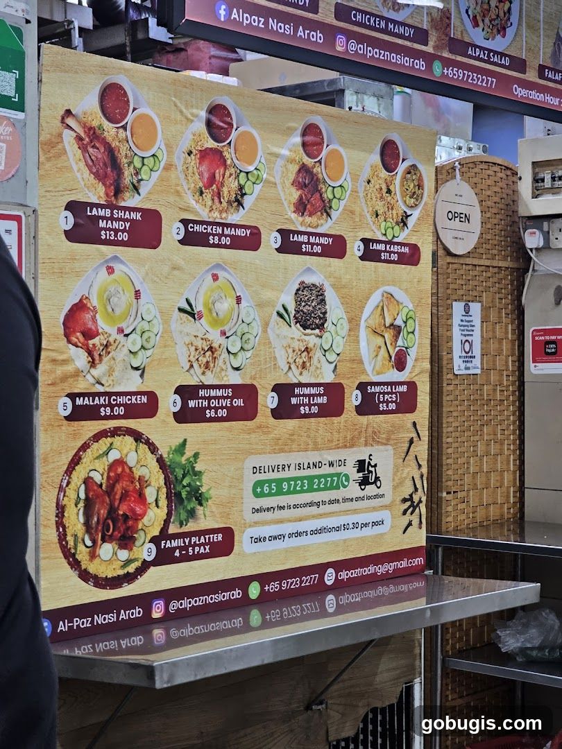 Alpaz Nasi Arab Menu