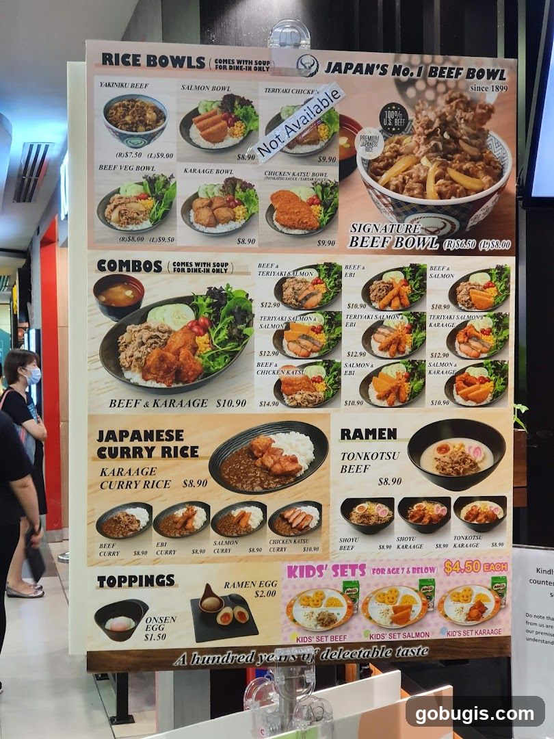 Japanese Rice Bowls, Combos, Curry Rice, Ramen, and Kids' Sets