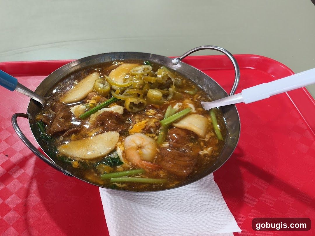 Noodle Dish with Shrimp and Beef