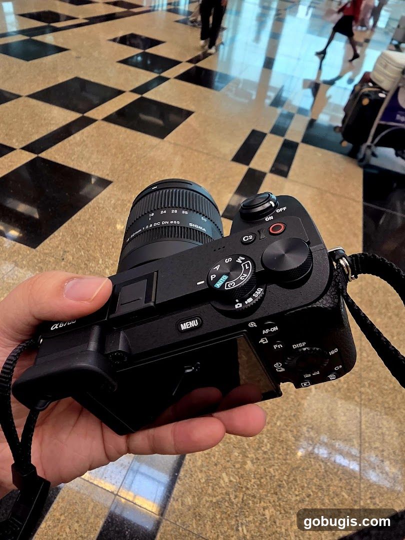 Camera in hand